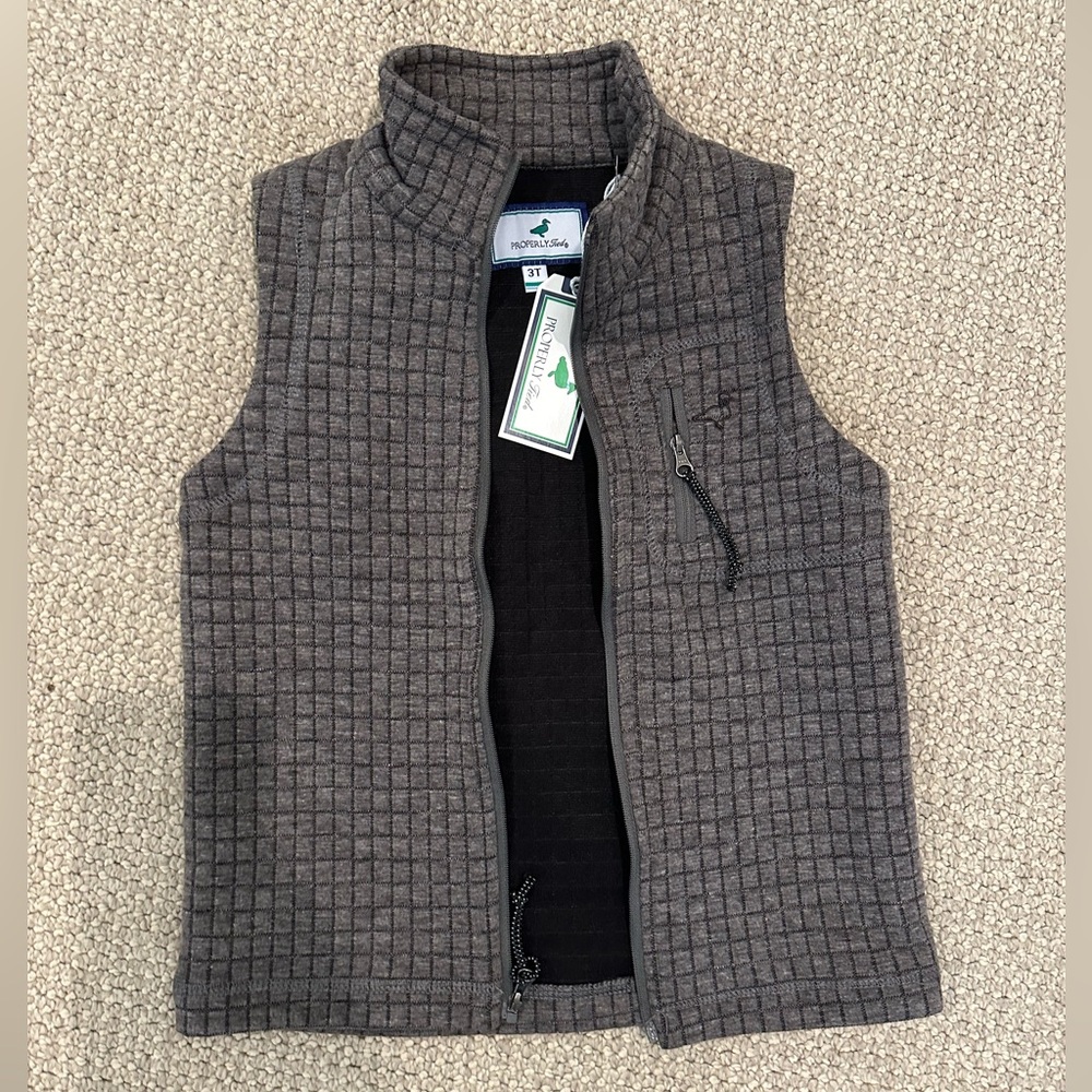 Gray Quilted Vest